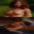 Over size nude model transparan