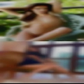 Over size nude model transparan