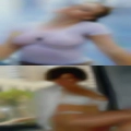 Old couples swinging and eating